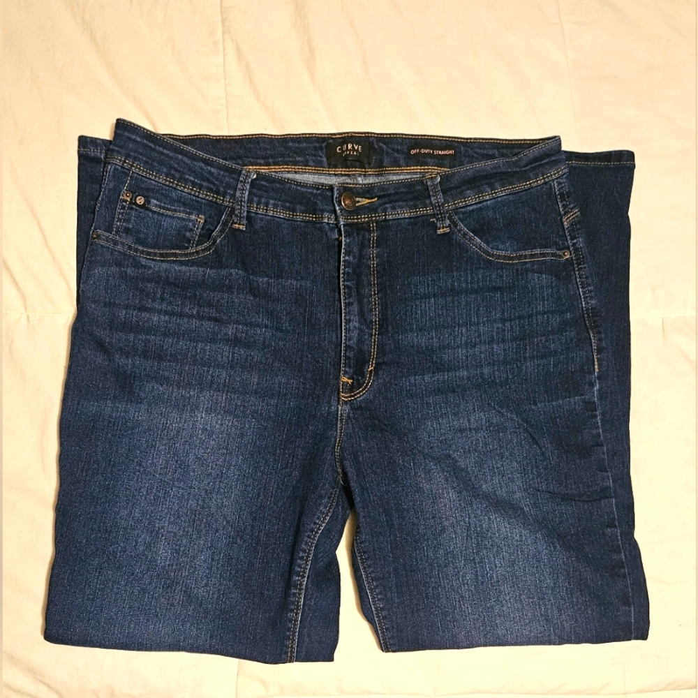 Womens size 16 Straight leg dark wash jeans